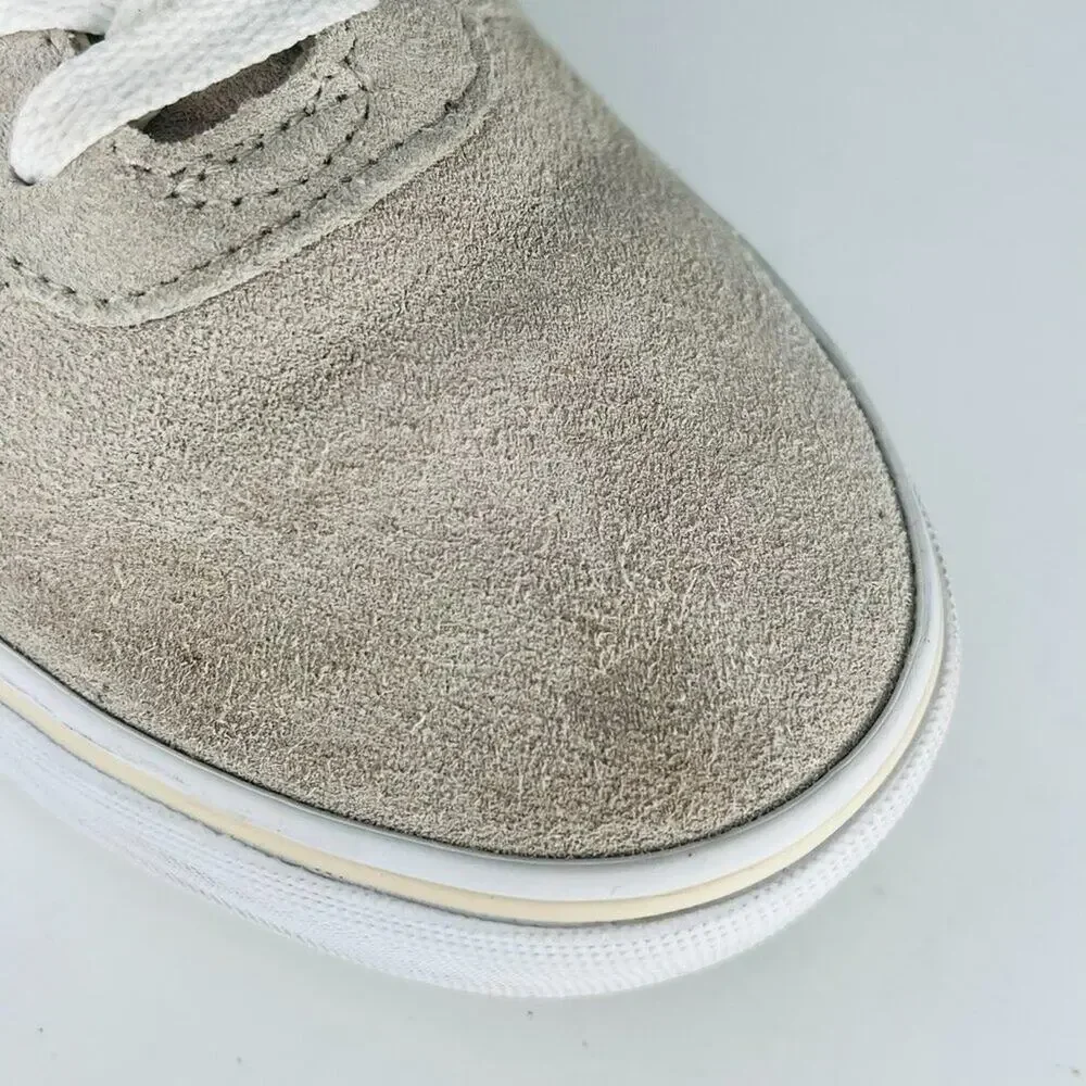 Vans Old Skool Canvas Suede Low Top Skate Sneakers Shoes Beige Grey Women 8.5 - Picture 10 of 13